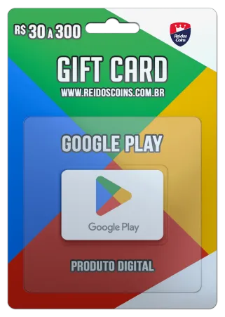 Google Play Gift Card R$ 30 à R$ 300