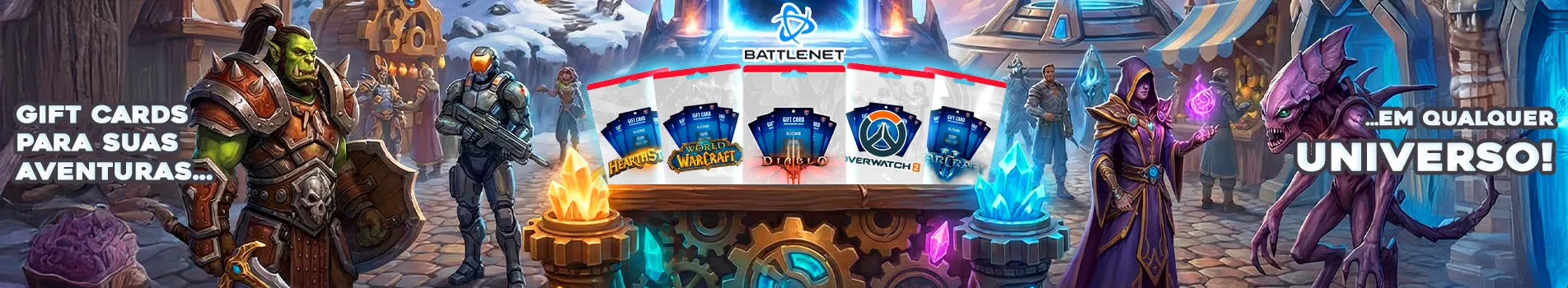 Gift Cards Para Suas Aventuras em Qualquer Universo!