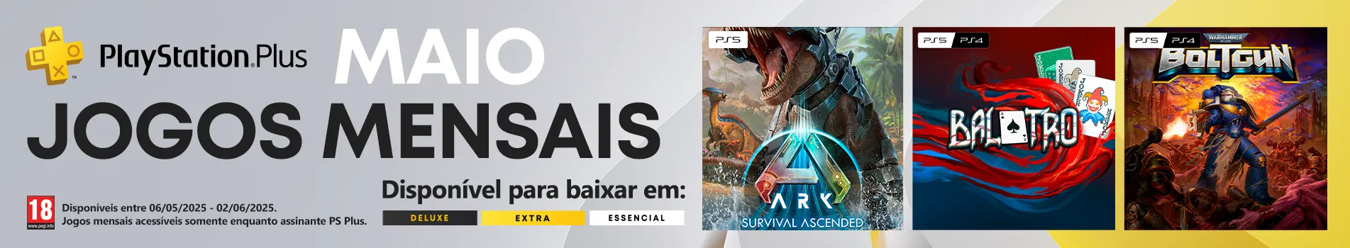  PlayStation + PS Plus MAIO