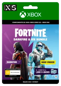 Fortnite Xbox - Darkfire & Ice Bundle + 1000 V-Bucks (BRAZIL)