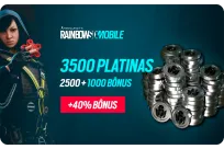 Rainbow Six Mobile 2500 Platinum + 1000 de Bônus