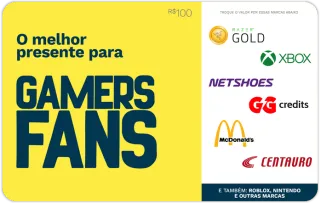 Mundo Gamer Saldo R$ 100