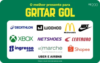 Gritar Gol Saldo R$ 400
