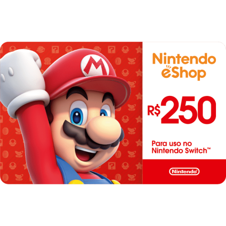 Gift Card Digital Nintendo R$250