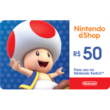 Gift Card Digital Nintendo R$ 50