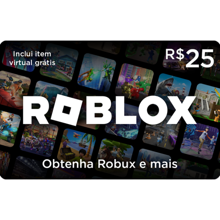 Roblox Gift Card R$ 25 - Rei dos Coins