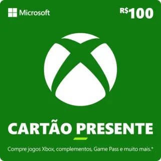 Xbox Cartão-Presente R$ 100 Xbox Cartão-Presente R$ 100