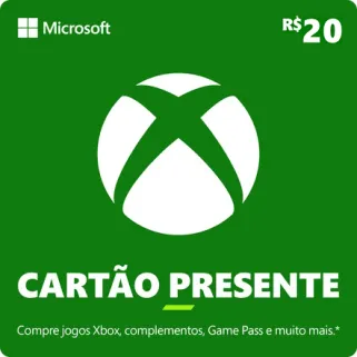Xbox Cartão-Presente R$ 20