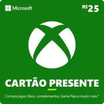 Xbox Cartão-Presente R$ 25