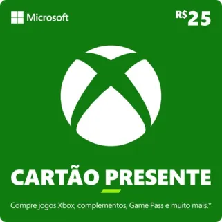 Xbox Cartão-Presente R$ 25