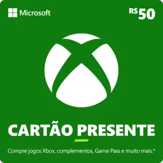 Xbox Cartão-Presente R$ 50