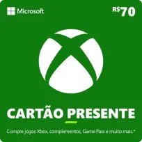 Xbox Cartão-Presente R$ 70
