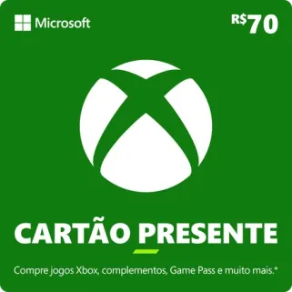 Xbox Cartão-Presente R$ 70