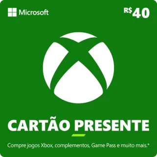 Xbox Cartão-Presente R$ 40